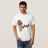 Chocolade Ice Cream Monster RAWR T-shirt (Voorkant volledig)