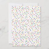 Chocolade Ice Cream Opgeschept Vrijgezellenfeest Kaart (Achterkant)