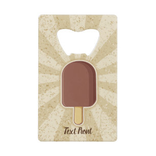 Chocolade Ice Cream Stick Creditkaart Flessenopener