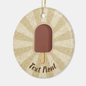 Chocolade Ice Cream Stick Keramisch Ornament (Links)