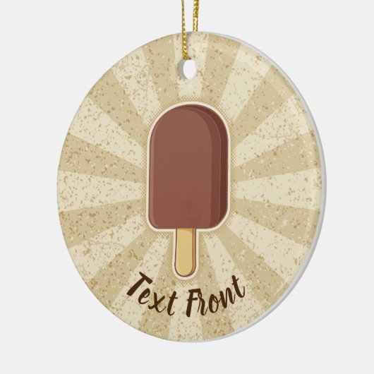 Chocolade Ice Cream Stick Keramisch Ornament (Links)