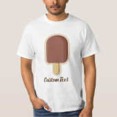 Chocolade Ice Cream Stick T-shirt (Voorkant)