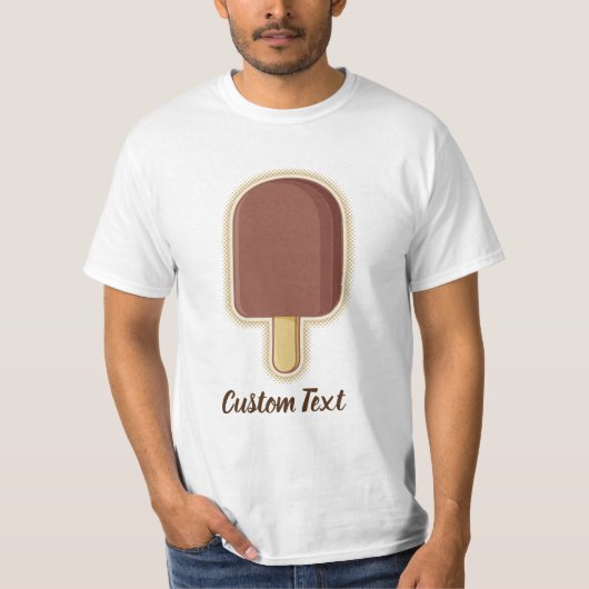 Chocolade Ice Cream Stick T-shirt (Voorkant)