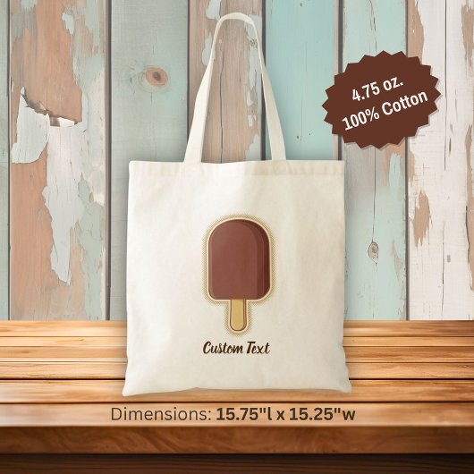 Chocolade Ice Cream Stick Tote Bag