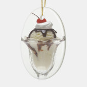 Chocolade Ice Cream Sundae Ornament (Links)