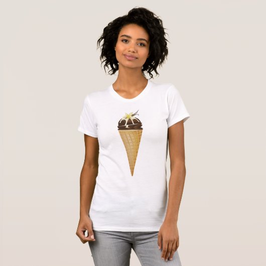 Chocolade Ice Cream Vrouwen T-shirt (Voorkant volledig)