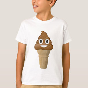 Chocolade Ice crème of poep? Emoji leuk! T-shirt