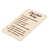 Chocolade Icing Recipe Fridge Magnet Magneet (Linkerzijde)