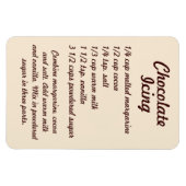 Chocolade Icing Recipe Fridge Magnet Magneet (Horizontaal)