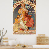  chocolade Idéal Advertisement Poster (Keuken)