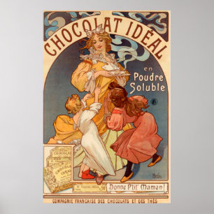 chocolade Idéal Advertisement Poster