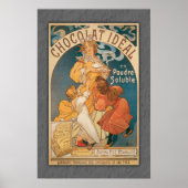 Chocolade Ideal Franse cacao Art Nouveau Poster (Voorkant)