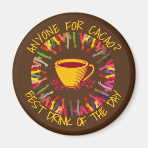 Chocolade IEDEREEN VOOR CACAO  Magneet