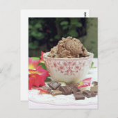 Chocolade-ijs Briefkaart (Voorkant / Achterkant)