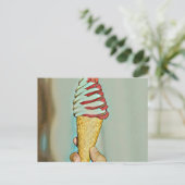 Chocolade ijs briefkaart (Staand voorkant)