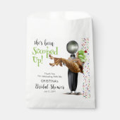 Chocolade ijs geschept bruiloftsfeest bedankzakje (Voorkant)