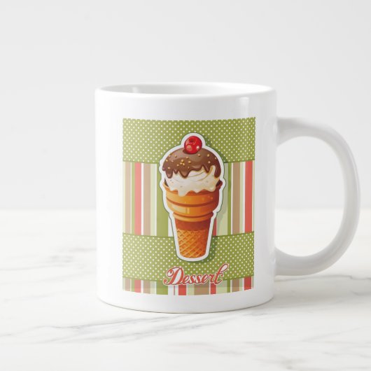 chocolade-ijs grote koffiekop (Rechts)