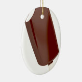 Chocolade-ijs Keramisch Ornament (Rechts)