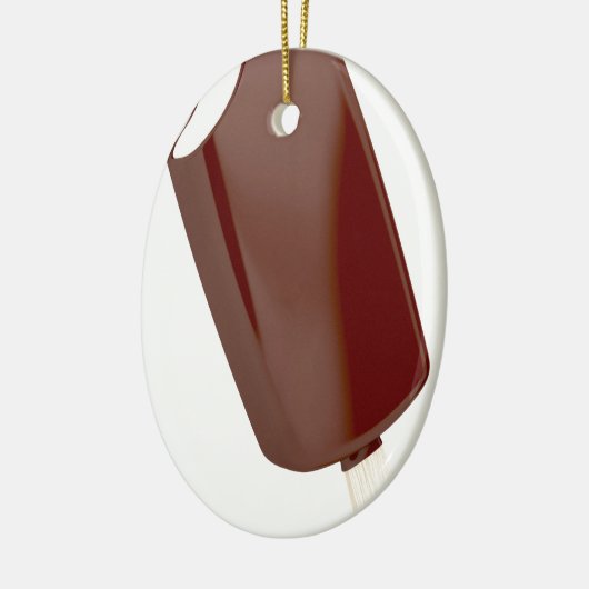 Chocolade-ijs Keramisch Ornament (Links)