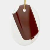Chocolade-ijs Keramisch Ornament (Voorkant)