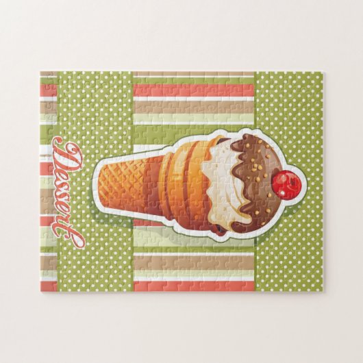  chocolade-ijs legpuzzel (Horizontaal)