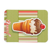  chocolade-ijs magneet (Horizontaal)