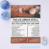 Chocolade-ijs, Reclame voor IJssalon Flyer (Enkel)