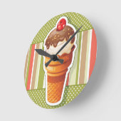  chocolade-ijs ronde klok (Hoek)