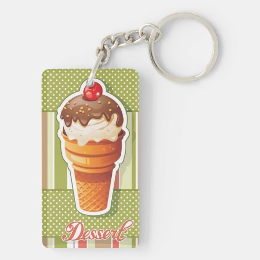  chocolade-ijs sleutelhanger (achterkant)