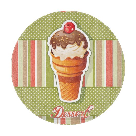 chocolade-ijs snijplank (Voorkant)