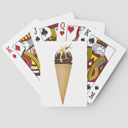 Chocolade ijs speelkaarten (Achterkant)