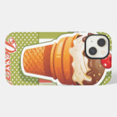 Chocolade-ijs uit het verleden iPhone hoesje (Achterkant horizontaal)