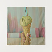 Chocolade ijs wandkleed (Voorkant)