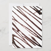 Chocolade Ijsbolletje Op Wafels Bruidsdiner Kaart (Achterkant)