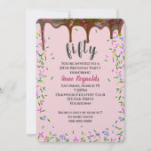 Chocolade ijsjes met spruitjes voor 50ste verjaard kaart (Voorkant)