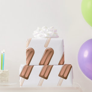 Chocolade Ijslolly Ijsje Cadeaupapier