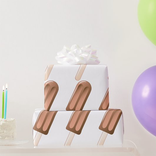 Chocolade Ijslolly Ijsje Cadeaupapier