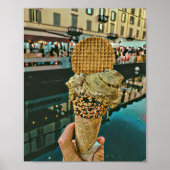 Chocolade-ijssproeiers Poster (Voorkant)