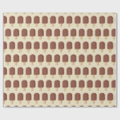 Chocolade ijsstok cadeaupapier (Vlak)