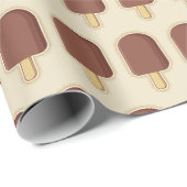 Chocolade ijsstok cadeaupapier (Rol Hoek)