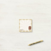Chocolade ijsstok post-it® notes (Op bureau)