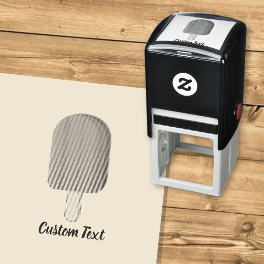 Chocolade ijsstok zelfinktende stempel