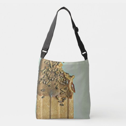 Chocolade-ijsvrucht Crossbody Tas (Voorkant)