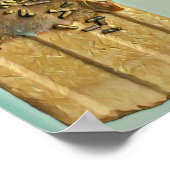 Chocolade-ijsvrucht Poster (Hoek)