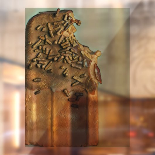 Chocolade-ijsvrucht Raamsticker (Vel 2)