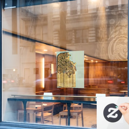 Chocolade-ijsvrucht Raamsticker (Cafe Raam)