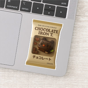 Chocolade IJzer T: Bitterzoete Valentijns Speelgoe Sticker