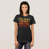 Chocolade Ik hou van chocolade Funny Food Lover T-shirt (Voorkant volledig)