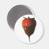 Chocolade in de vorm van aardbei magneet (Voorkant / Achterkant)