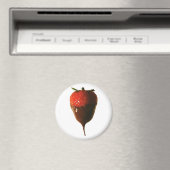 Chocolade in de vorm van aardbei magneet (Insitu (Vaatwasser))